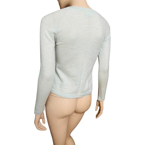 PURE Collection 100% Pure Superfine Cashmere Scoop Neck Cardigan Size 6 - Picture 10 of 15